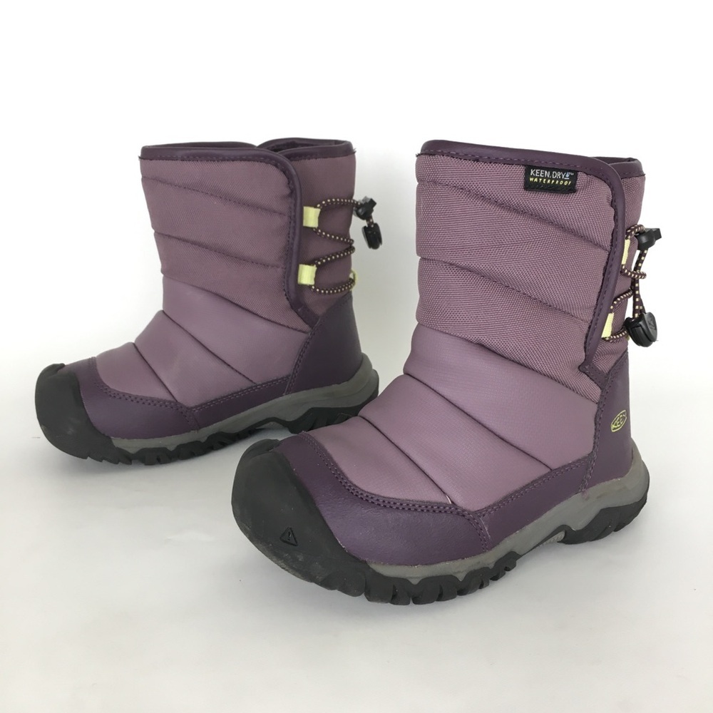 Keen Girls Purple Puffrider Keen-Dry Waterproof Insulated Winter Snow Boots Sz10 - Picture 4 of 12